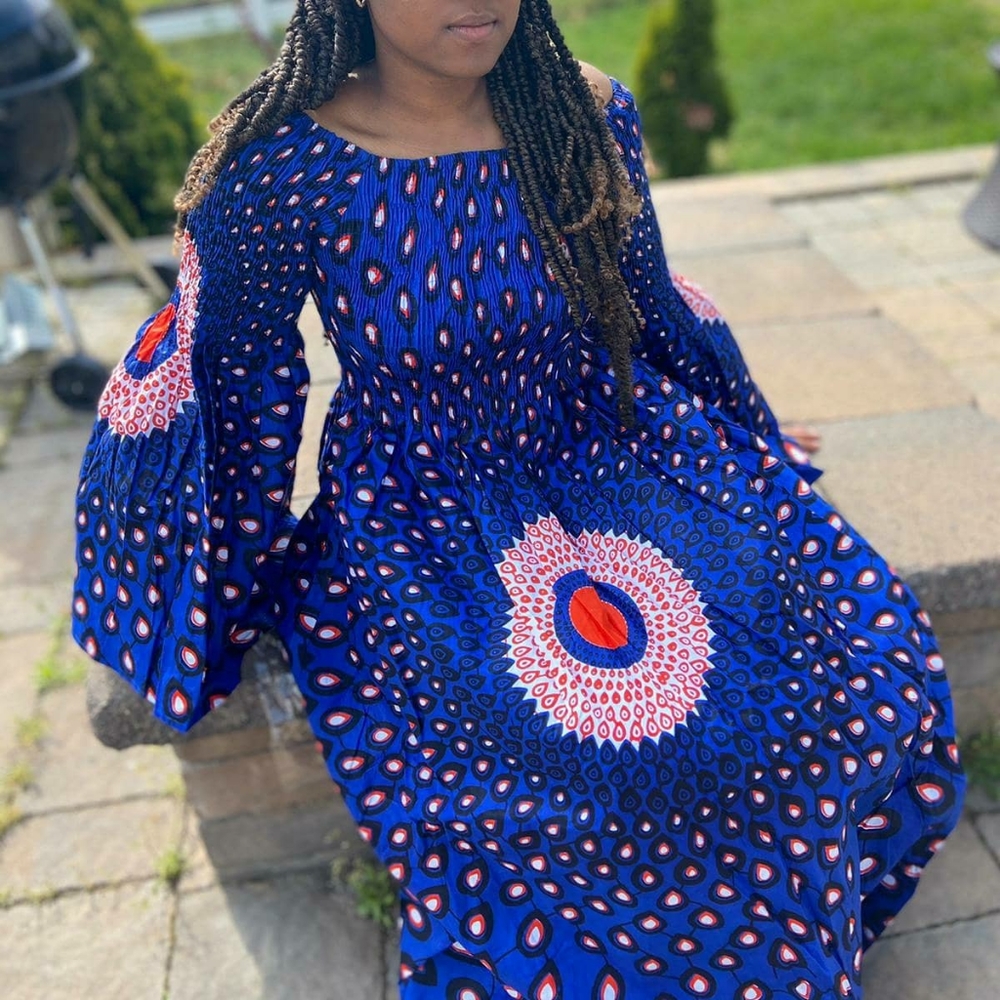 Maxi Ankara Dress African Fashion - Picture 6 of 6